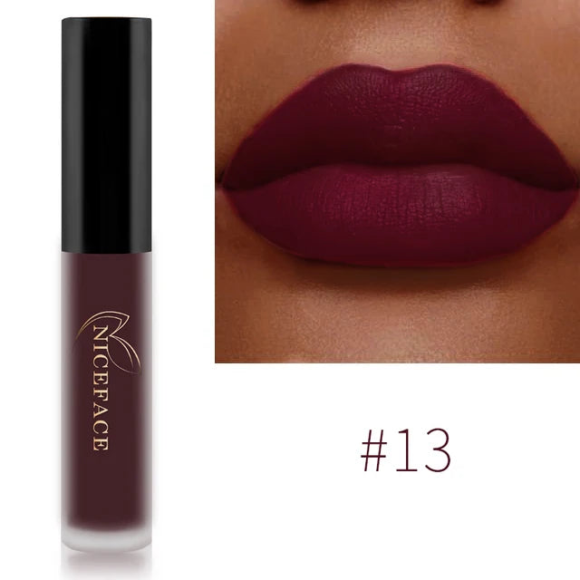 Matte Velvet Lip Glaze Waterproof Long Lasting