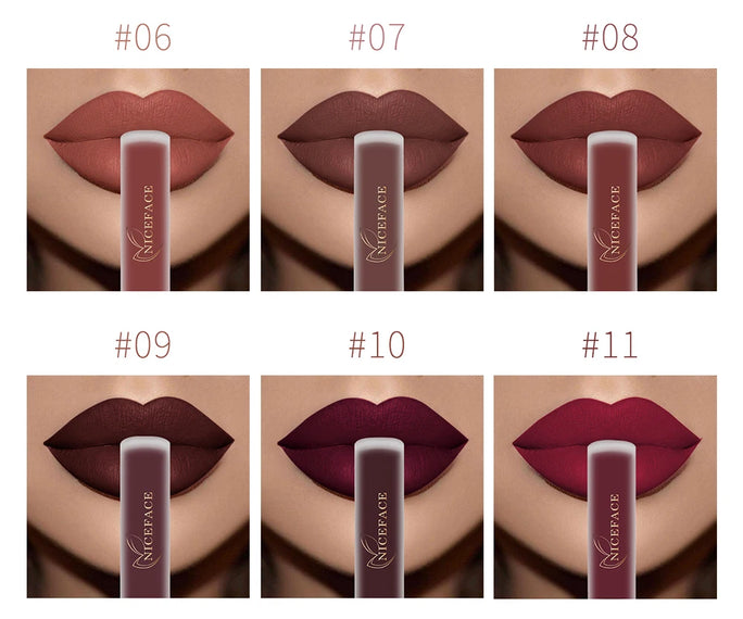 Matte Velvet Lip Glaze Waterproof Long Lasting