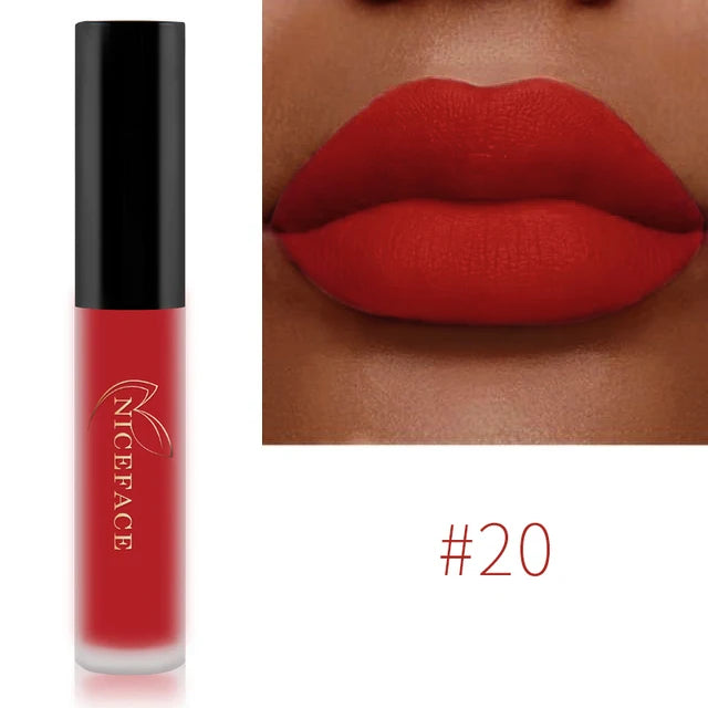 Matte Velvet Lip Glaze Waterproof Long Lasting
