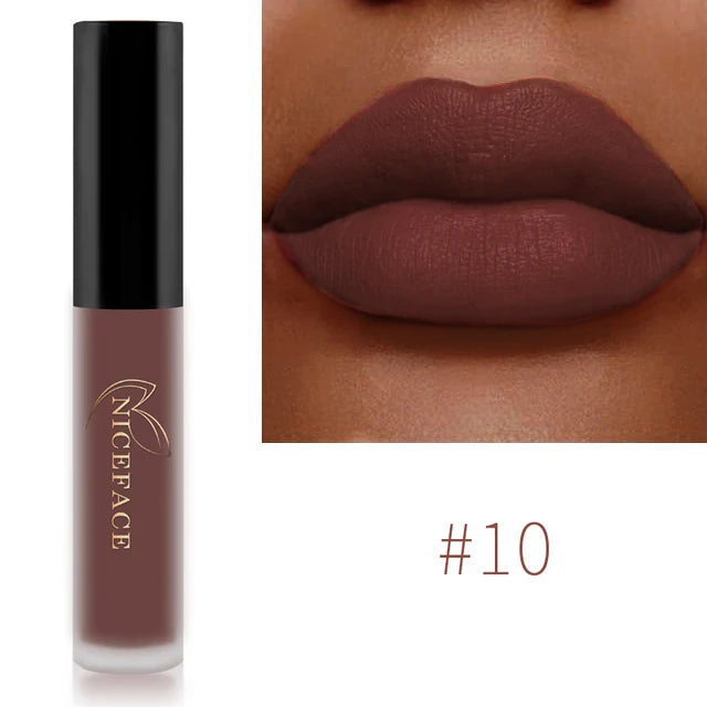 Matte Velvet Lip Glaze Waterproof Long Lasting