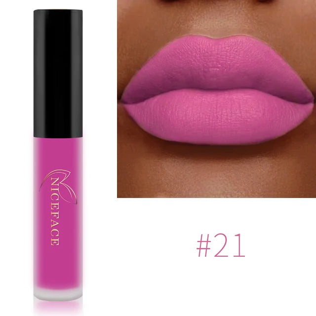 Matte Velvet Lip Glaze Waterproof Long Lasting