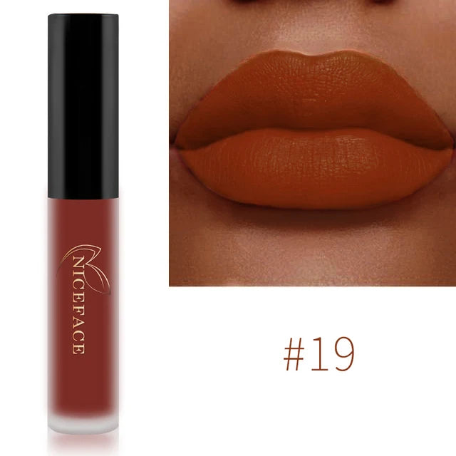 Matte Velvet Lip Glaze Waterproof Long Lasting