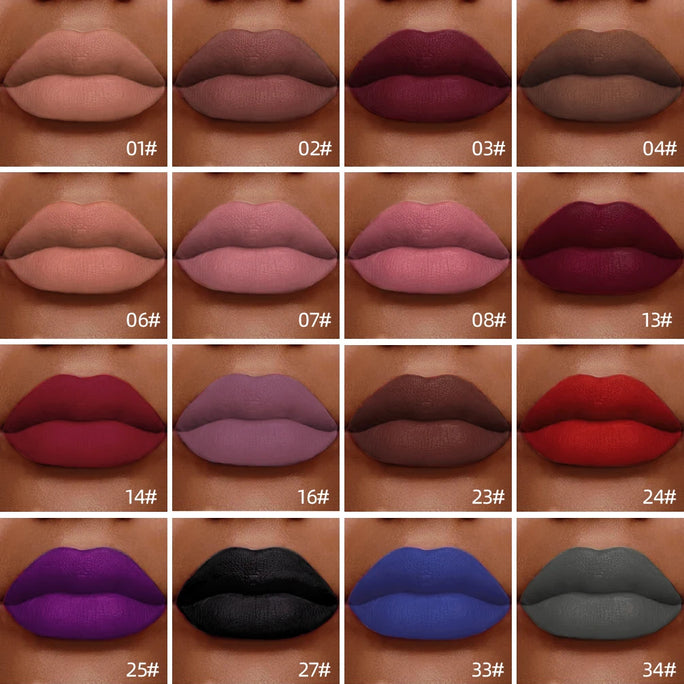 Matte Velvet Lip Glaze Waterproof Long Lasting